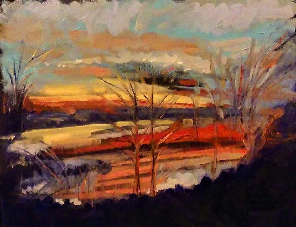 Muskingum River Spring Sunset