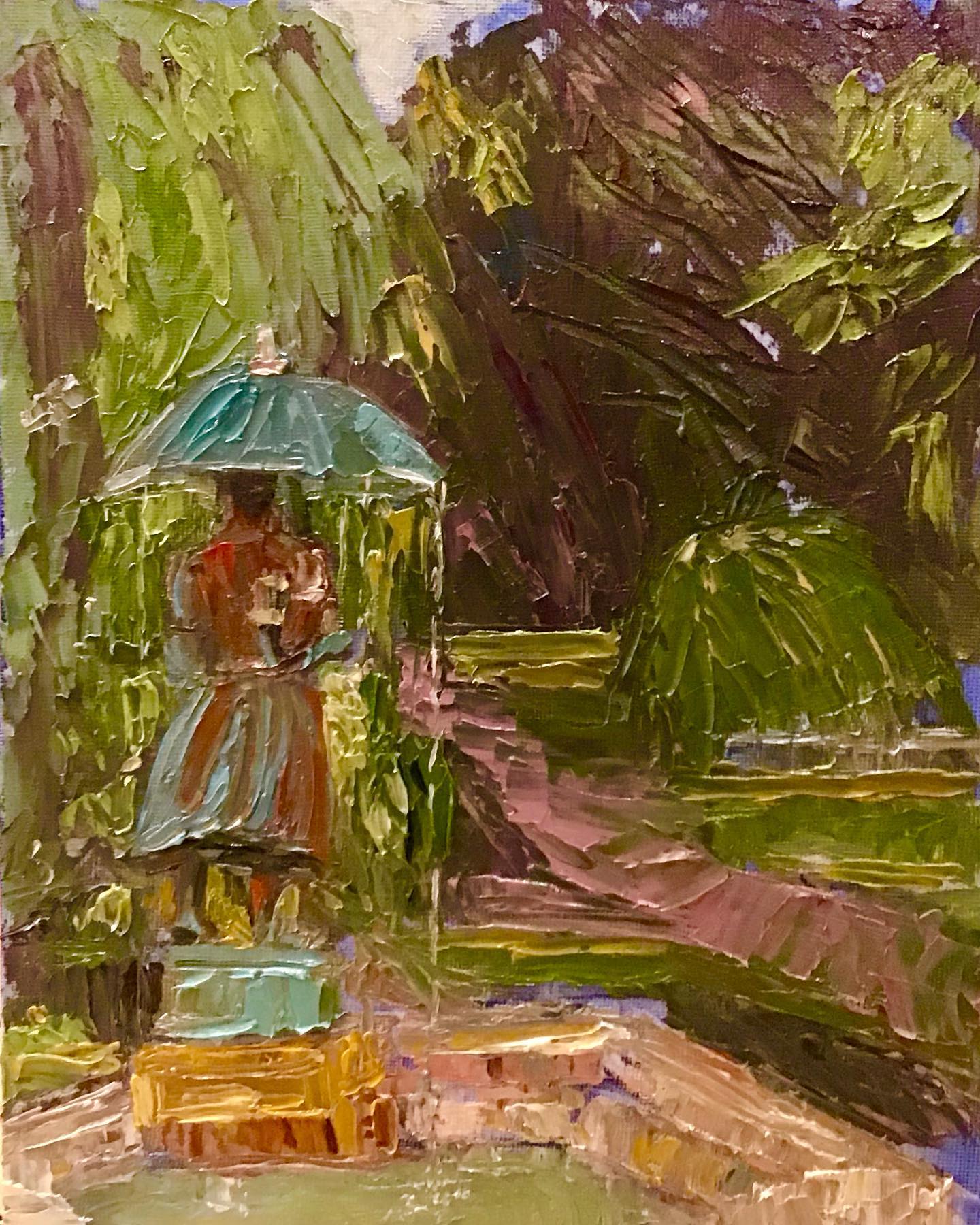 Umbrella Girl of Schiller Park